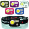 BLITZU LED Headlamp Flashlight for Adults & Kids, Rechargeable, Waterproof Head Lamp with White & Red Light, Comfortable Headband, Perfect for Running, Camping, Hiking, Emergency Repair, Black