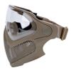 ATAIRSOFT 2 Modes Airsoft Mask Full Face Tactical Safety Protective Mask Anti-Fog Goggles Set with 3 Interchangable Lens (Coyote Brown) view 3