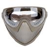 ATAIRSOFT 2 Modes Airsoft Mask Full Face Tactical Safety Protective Mask Anti-Fog Goggles Set with 3 Interchangable Lens (Coyote Brown) view 4