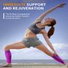 CAMBIVO 3 Pairs Calf Compression Sleeve for Women Men, Leg Support for Shin Splints, Varicose Vein (Dark Blue, Small-Medium) view 4