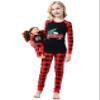 Babyroom Girls Matching Doll&toddler 4 Piece Cotton Pajamas Toddler Christmas Reindeer size 6 Blue view 1