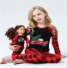 Babyroom Girls Matching Doll&toddler 4 Piece Cotton Pajamas Toddler Christmas Reindeer size 6 Blue view 2