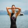 Synergy Endorphin Women's Quick John Neoprene Triathlon Wetsuit (Black/Pink, P1) view 4