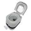 SMT- Gray 24L Advanced Portable Toilet Flush Camping Travel Outdoor Picnic Piston Pump Commode [P/N: ET-TOILET002-24L] view 1