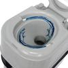 SMT- Gray 24L Advanced Portable Toilet Flush Camping Travel Outdoor Picnic Piston Pump Commode [P/N: ET-TOILET002-24L] view 2