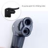 3PCS Replacement Double Pump Head Air Pump Double Head Nozzle Inflator Adapter Valve for Bike Camping (Black) view 4