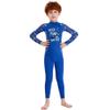 Full Body Kids Swimsuit One Piece Rash Guard Long Sleeve Wetsuit Skin for Girls Boys Children, Sunsuit Swimwear UPF 50+ UV Sun Protection Quick Dry for Beach Water Sports (Boy Blue, XXL) view 3