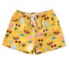 Toddler Baby Boys Swim Shorts Coconut Tree and Leaves Print Swimming Trunk Kids Boy Waves Swimwear (Yellow Beach, 1-2T) view 1