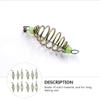 BESPORTBLE 12pcs Spring Fishing Feeder Luminous Fishing Cage Feeder Carp rucian Bream Fishing Tackle Fishing Accessories view 2