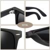 Joopin Trendy Square Sunglasses Polarized UV Protection Shades for Men Women Retro Sun Glasses (Tortoise Brown + Black) view 4