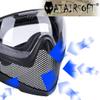 ATAIRSOFT 2 Modes Airsoft Mask Full Face Tactical Safety Protective Mask Anti-Fog Goggles Set with 3 Interchangable Lens (Black) view 2