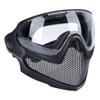 ATAIRSOFT 2 Modes Airsoft Mask Full Face Tactical Safety Protective Mask Anti-Fog Goggles Set with 3 Interchangable Lens (Black) view 3