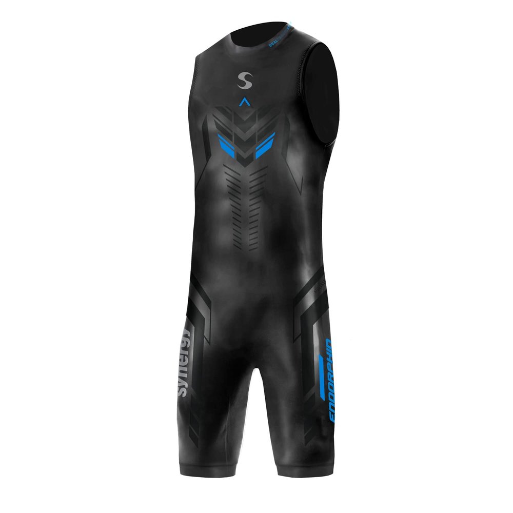 Synergy Endorphin Men's Quick John Neoprene Triathlon Wetsuit (Black, S1)