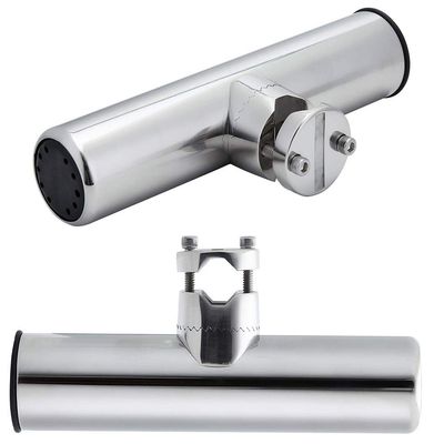 ITYAGUY 316 Stainless Steel Fishing Rod Holder Mirror Polish Marine Adjustable Fishing Rod Holder Boat Hardware for 7/8'' to 1'' Rails 2 pcs