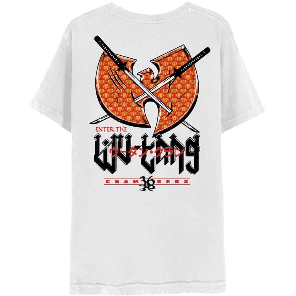 Wu-Tang Clan T Shirt Swords Logo Official Unisex White Size L