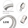 Paintball Filling Hose Whip Extension Stainless Steel Air Fill Station & Charging System with Quick Disconnect 60inch view 2