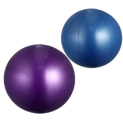 BESPORTBLE 2PCS Yoga Exercise Ball Non-Slip Inflatable Exercise Ball Anti-Burst Ball for Home Gym Balance Stability Pilates 15-35CM(Blue+Purple)