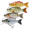 TRUSCEND Easy Catch Warrior SwimMax with BKK Hooks, Magic Noisy Wiggling and Vibrating Actions for More Bites, Lifelike Fishing Lures for Crappie Bass Trout, Strongest Dyneema Fiber Jointed Swimbaits view 1
