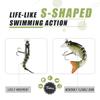 TRUSCEND Easy Catch Warrior SwimMax with BKK Hooks, Magic Noisy Wiggling and Vibrating Actions for More Bites, Lifelike Fishing Lures for Crappie Bass Trout, Strongest Dyneema Fiber Jointed Swimbaits view 3