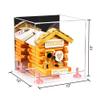 Better Display Cases Versatile Acrylic Display Case - Medium Square Box with Mirror, Pink Risers and Clear Base 10" x 10" x 10" (V33) view 2