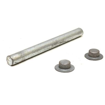 Valmar Boat Roller Shaft Kit 80852 | 5/8 x 5 1/4 Inch Zinc Plated Steel
