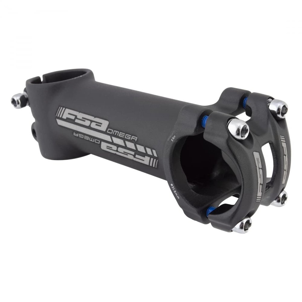 FSA, Omega, Stem, Diameter: 31.8mm, Length: 110mm, Steerer: 1-1/8'', 6, Black