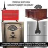 Premium Shot Shell Grouse Fan Mount - Small, Stainless Steel, Classy Clean Look view 3