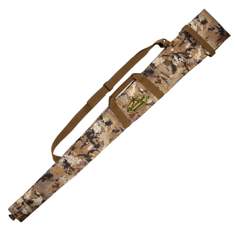 Rig'Em Right Waterfowl Express Gun Sleeve 600D water-repellant outer shell, lightweight, packable, adjusts to fit guns up to 56" long (GORE OPTIFADE Marsh)