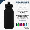 DISCOUNT PROMOS 20 oz. Water Bottles with Push Cap Set of 10, Bulk Pack - Perfect for Gym, Hiking, Camping, Outdoor Sports - Black view 2