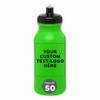 DISCOUNT PROMOS Custom 20 oz. Water Bottles with Push Cap Set of 50, Personalized Bulk Pack - Perfect for Gym, Hiking, Camping, Outdoor Sports - Neon Green view 1