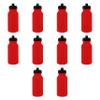 DISCOUNT PROMOS 20 oz. Water Bottles with Push Cap Set of 10, Bulk Pack - Perfect for Gym, Hiking, Camping, Outdoor Sports - Red view 1