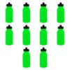 DISCOUNT PROMOS 20 oz. Water Bottles with Push Cap Set of 10, Bulk Pack - Perfect for Gym, Hiking, Camping, Outdoor Sports - Neon Green view 1