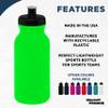 DISCOUNT PROMOS 20 oz. Water Bottles with Push Cap Set of 10, Bulk Pack - Perfect for Gym, Hiking, Camping, Outdoor Sports - Neon Green view 3