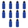 DISCOUNT PROMOS 20 oz. Water Bottles with Push Cap Set of 10, Bulk Pack - Perfect for Gym, Hiking, Camping, Outdoor Sports - Reflex Blue view 1
