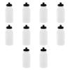 DISCOUNT PROMOS 20 oz. Water Bottles with Push Cap Set of 10, Bulk Pack - Perfect for Gym, Hiking, Camping, Outdoor Sports - White view 1