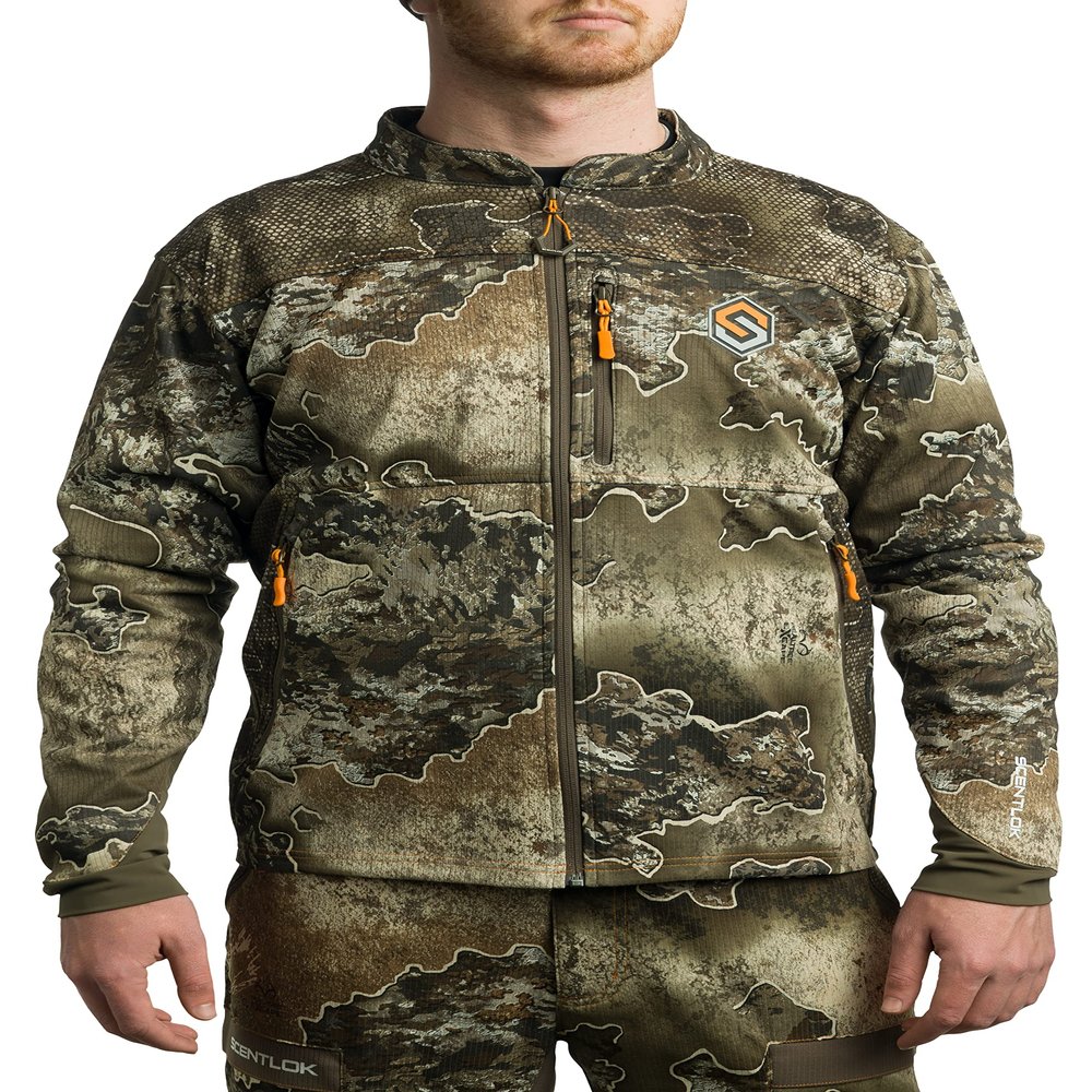 ScentLok Camo Hunting Jacket for Men - Savanna Aero Crosshair Lightweight Gear (Realtree Excape, X-Large)