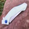TACTICAL GEARZ Pocket Folding Knife for EDC, D2 Steel Blade, Solid G10 Handle, Includes Sheath (Triton Ice) view 4