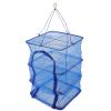 Garneck Hanging Drying Dry Rack Net Folded Fishing Net Trap for for Buds Hydroponic Plants Shrimp Carp Crayfish Crab 66X35X35cm view 1