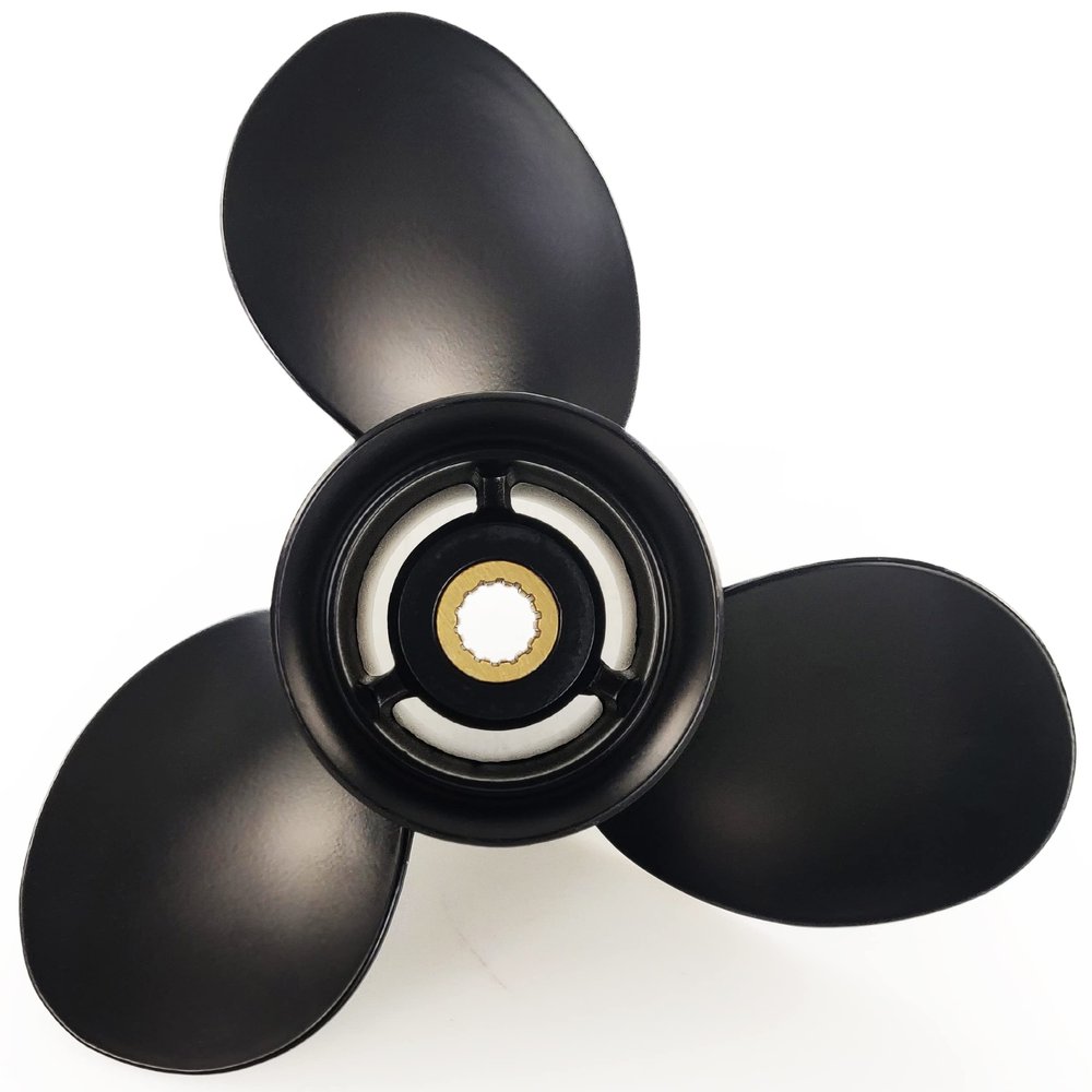 CAPTAIN Outboard Propeller fit Mercury TOHATSU 9.9-20 HP, 14 Spline Tooth Board Prop,OEM RH Aluminum Propellers for 9.9HP 12HP 15HP 18HP 20HP,MFS,MSFMFS (9.25x10)