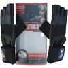Nordic Lifting Weightlifting Gloves 12" Wrist Support, Medium and Gymnastic Rings with Straps view 4