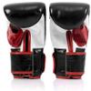 Fairtex TGO3 Muay Thai Boxing Gloves for Men, Women, Kids | Special Open Thumb Design | MMA Gloves| Premium Quality, Light Weight & Shock Absorbent Boxing Gloves (Black/White/Red/Medium) view 2