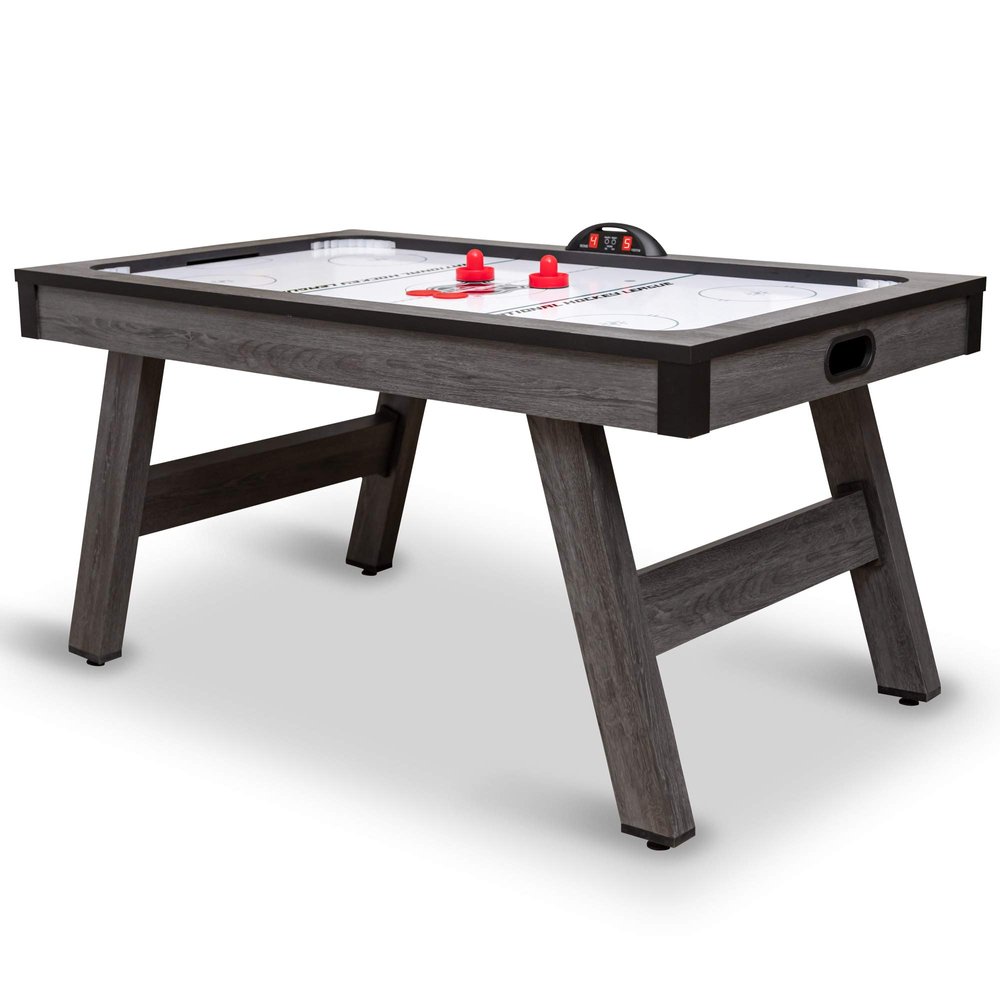 EastPoint 60" Full-Size NHL Licensed Apollo Hover Hockey Table and Indoor Game with LED Scoring, GlazeTek Surface and Power Corner Inserts