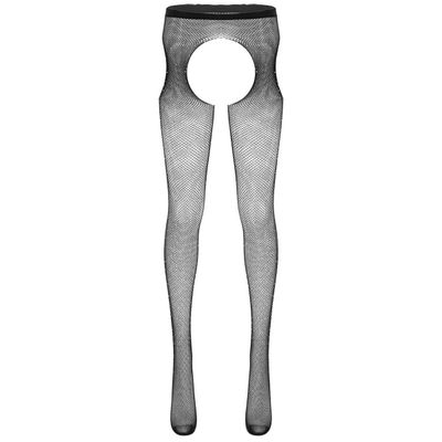 Hansber Mens See Through Fishnet Sparkle Rhinestones Thight High Stockings Stretchy Hosiery Legging Pants Black One Size