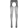 Hansber Mens See Through Fishnet Sparkle Rhinestones Thight High Stockings Stretchy Hosiery Legging Pants Black One Size view 1