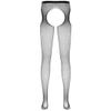 Hansber Mens See Through Fishnet Sparkle Rhinestones Thight High Stockings Stretchy Hosiery Legging Pants Black One Size view 2