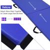 ARLIME 2" Thick Exercise Mat, 2-Fold Folding Gymnastics Mat with Carrying Handles, Exercise Panel for Gym, MMA, Home, Tumbling, 6' x 2' x 2'' Floor Mat (Blue) view 4