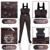 FLY FISHING HERO Fishing Waders for Men Hunting Waders for Women Waders Fishing Fishing Boots Wader Pants (Bronw 9 Men /11 Women) view 2