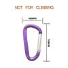 LESHIRY Large Carabiners Keychain 3" Aluminum D Shape Premium Durable D-Ring Carabiner Clip Hook Camping Accessories Snap Link Key Chain Durable Improved Design (2pcs Purple) view 2