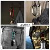 LESHIRY Large Carabiners Keychain 3" Aluminum D Shape Premium Durable D-Ring Carabiner Clip Hook Camping Accessories Snap Link Key Chain Durable Improved Design (2pcs Purple) view 4