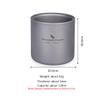 Boundless Voyage 3 in 1 Double Walled Titanium Cup Heat Resistant Mini Tea Drink Cup Outdoor Camping Mug Coffee Cups Camping Accessories Ti15152B view 2